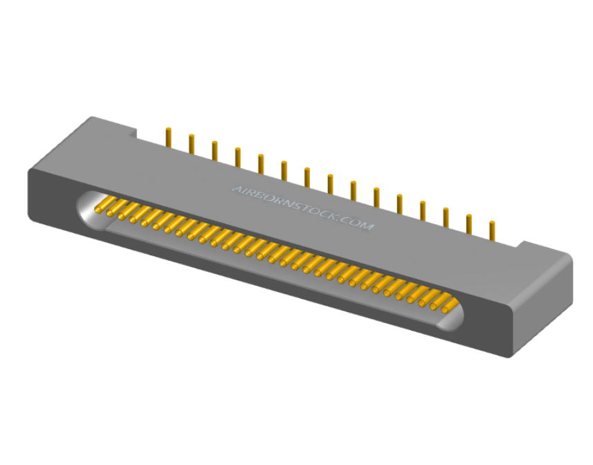 NK-1B2-031-225-0000 - Nano-miniature D-shaped vertical surface board mount (SMT) connector with mounting holes, 1 row of 31 contacts, and no hardware. (Receptacle)