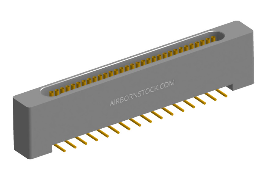 NK-1B2-031-225-0000 - Nano-miniature D-shaped vertical surface board mount (SMT) connector with mounting holes, 1 row of 31 contacts, and no hardware. (Receptacle)
