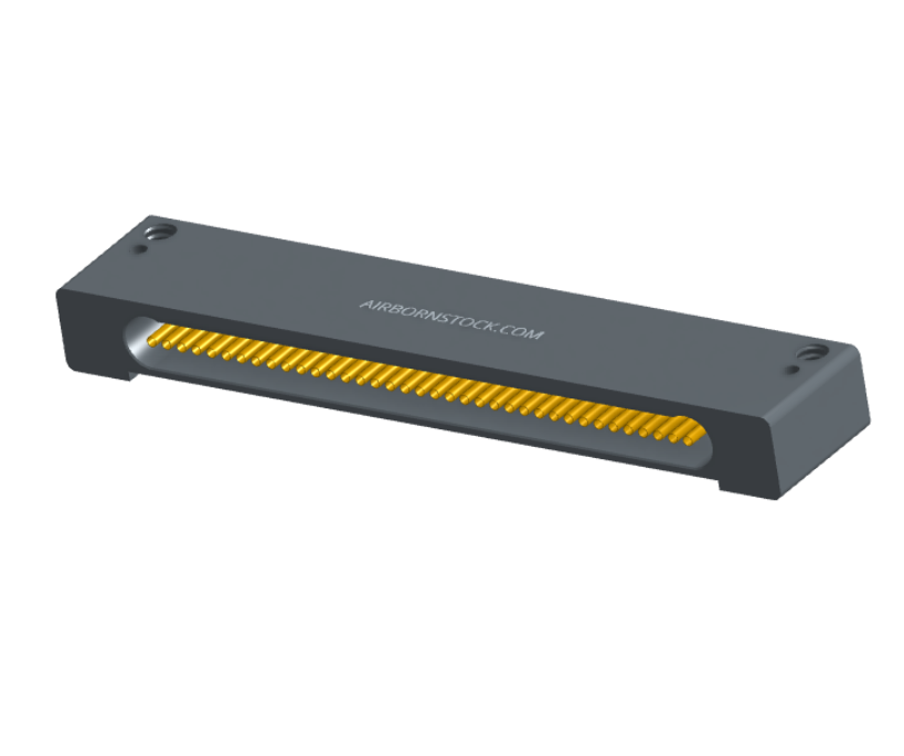 NK-1D2-037-225-0000 - Nano-miniature D-shaped horizontal surface board mount (SMT) connector with mounting holes, 37 contacts, and no hardware.