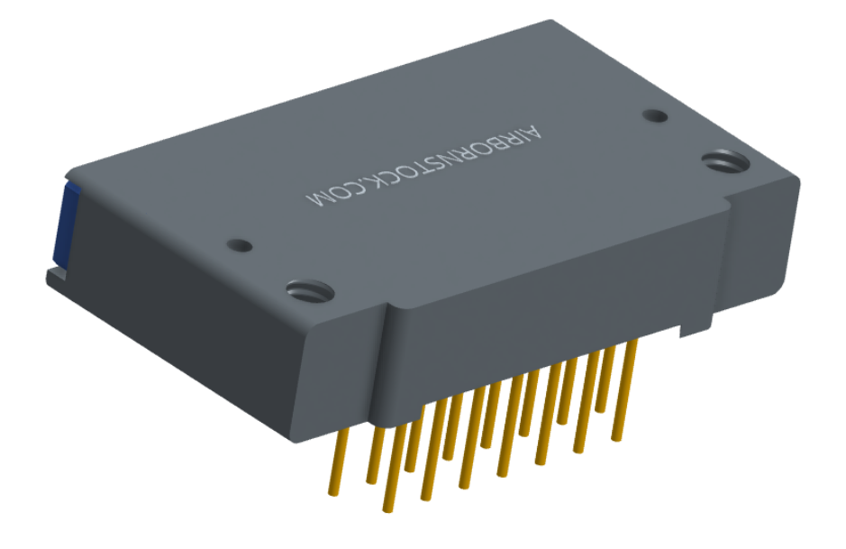NK-1F2-015-435-TH00 - Nano-miniature D-shaped right angle plated through hole (PTH) board mount connector with mounting holes, 1 row of 15 contacts, and threaded holes for attachment hardware. (Receptacle)