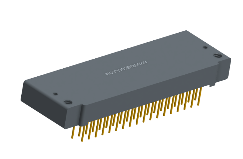 NK-1F2-037-435-0000 - Nano-miniature D-shaped right angle plated through hole (PTH) board mount connector with mounting holes, 1 row of 37 contacts, and no hardware. (Receptacle)