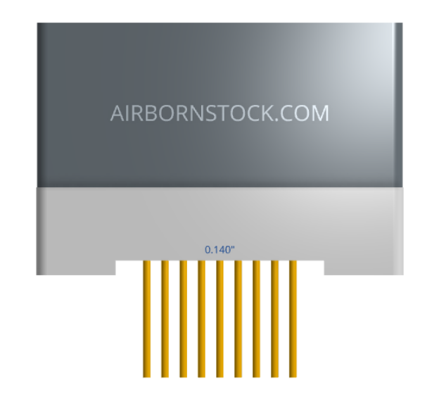 NK-1H2-009-235-0000 - Nano-miniature D-shaped vertical plated through hole (PTH) board mount connector with mounting holes, 1 row of 9 contacts, and no hardware. (Receptacle)