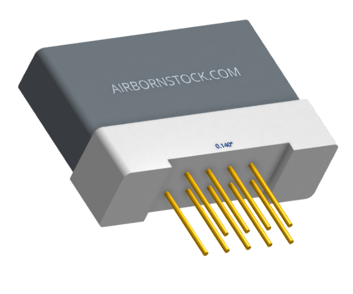 NK-1H2-009-235-0000 - Nano-miniature D-shaped vertical plated through hole (PTH) board mount connector with mounting holes, 1 row of 9 contacts, and no hardware. (Receptacle)