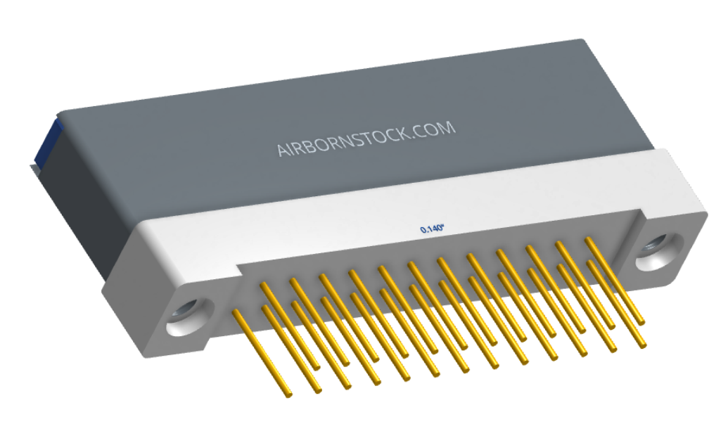 NK-1H2-025-235-TH00 - Nano-miniature D-shaped vertical plated through hole (PTH) board mount connector with mounting holes, 1 row of 25 contacts, and threaded holes for attachment hardware. (Receptacle)