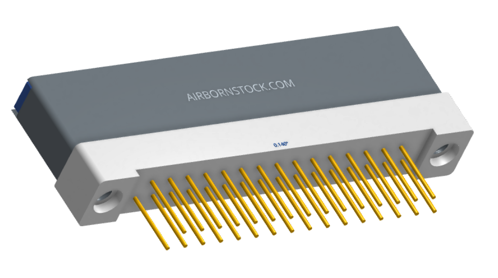 NK-1H2-031-235-TH00 - Nano-miniature D-shaped vertical plated through hole (PTH) board mount connector with mounting holes, 1 row of 31 contacts, and threaded holes for attachment hardware. (Receptacle)