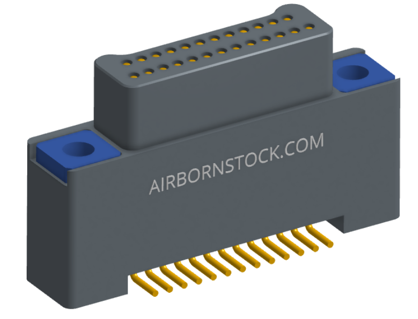 NK-2A2-025-125-TH00 - Nano-miniature D-shaped vertical surface board mount (SMT) connector with a(n) electroless nickel shell, 2 rows of 25 contacts, and threaded holes for attachment hardware. (Plug)