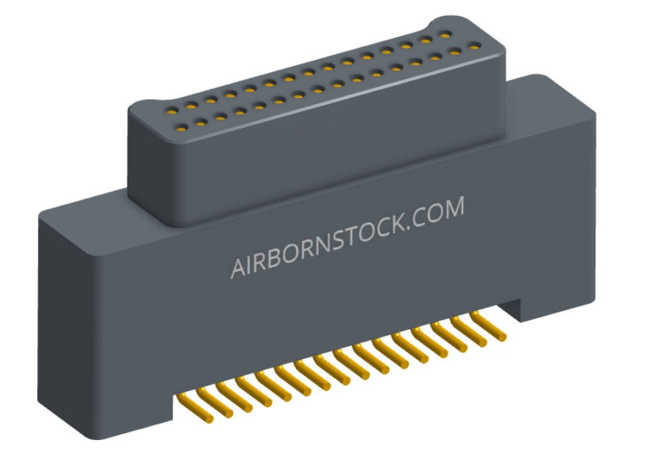NK-2A2-031-125-0000 - Nano-miniature D-shaped vertical surface board mount (SMT) connector with a(n) electroless nickel shell, 2 rows of 31 contacts, and no hardware. (Plug)