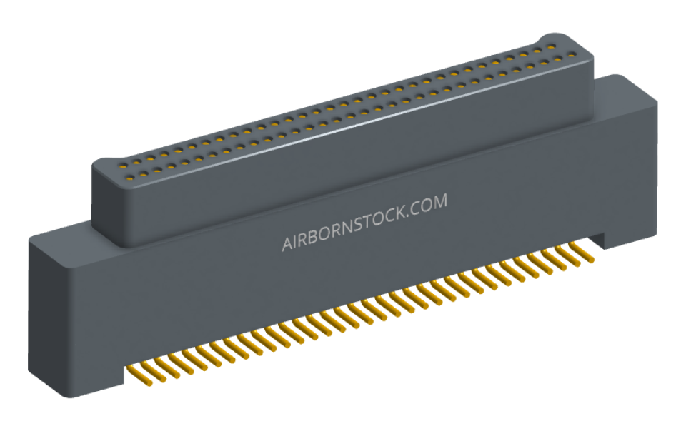 NK-2A2-015-125-TH00-010 - Nano-miniature D-shaped vertical surface board mount (SMT) connector with a(n) electroless nickel shell, 2 rows of 15 contacts , and threaded holes for attachment hardware. (Plug)