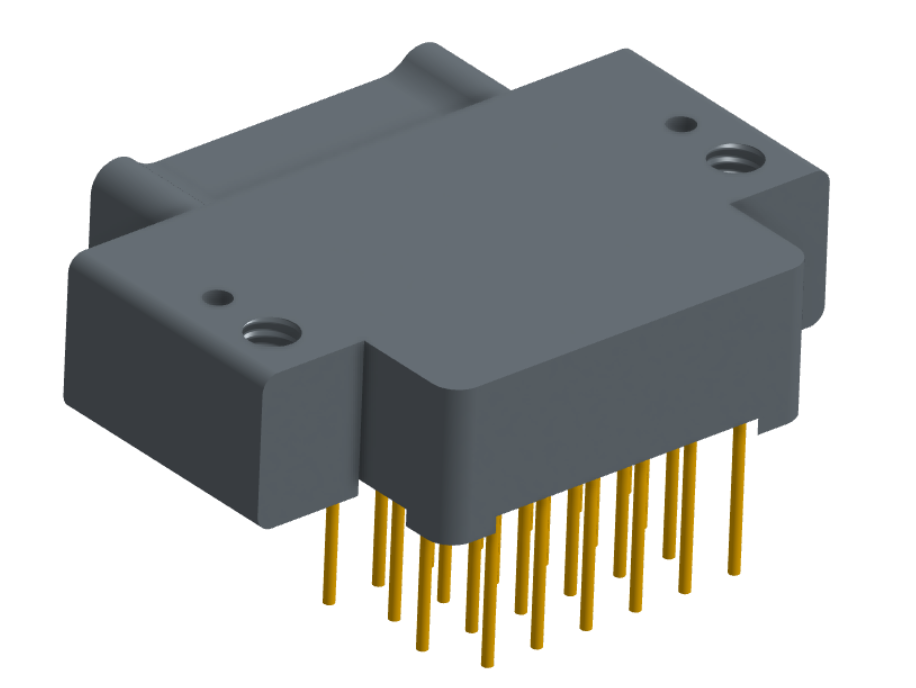 NK-2E2-025-335-0000 - Nano-miniature D-shaped right angle plated through hole (PTH) board mount connector with mounting holes, 2 rows with 25 contacts, and no hardware. (Plug)