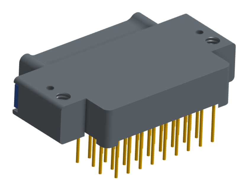 NK-2E2-037-328-TH00 - Nano-miniature D-shaped right angle plated through hole (PTH) board mount connector with mounting holes, 2 rows with 37 contacts, and no hardware. (Plug)