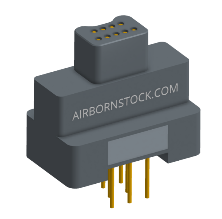 NK-2G2-009-155-0000 - Nano-miniature D-shaped vertical plated through hole (PTH) board mount connector, 2 rows with 9 contacts, and no hardware. (Plug)