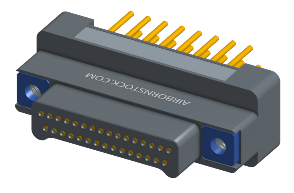 NK-2G2-031-138-TH00 - Nano-miniature D-shaped vertical plated through hole (PTH) board mount connector, 2 rows with 31 contacts, and no hardware. (Plug)