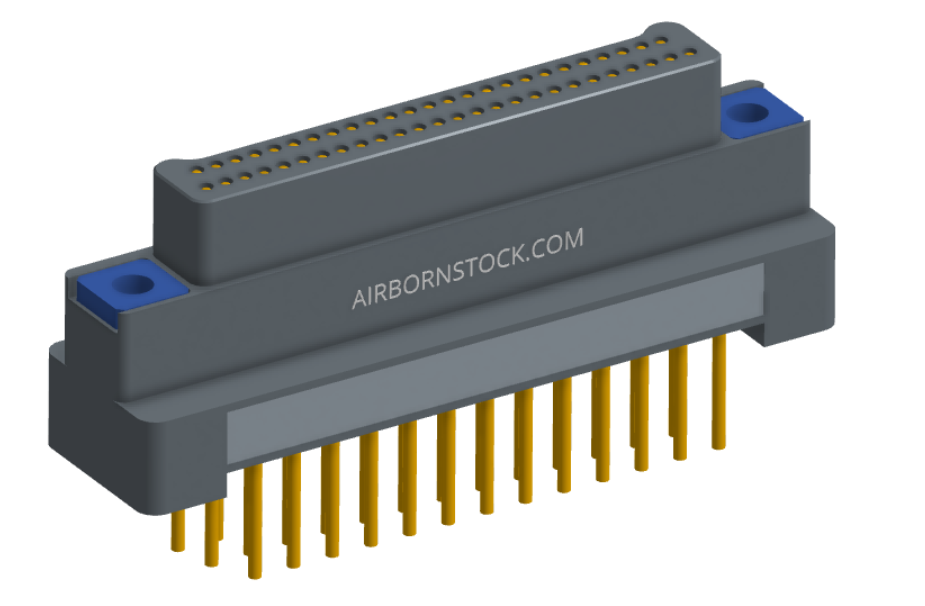 NK-2G2-051-135-TH00 - Nano-miniature D-shaped vertical plated through hole (PTH) board mount connector, 2 rows with 51 contacts, and no hardware. (Plug)