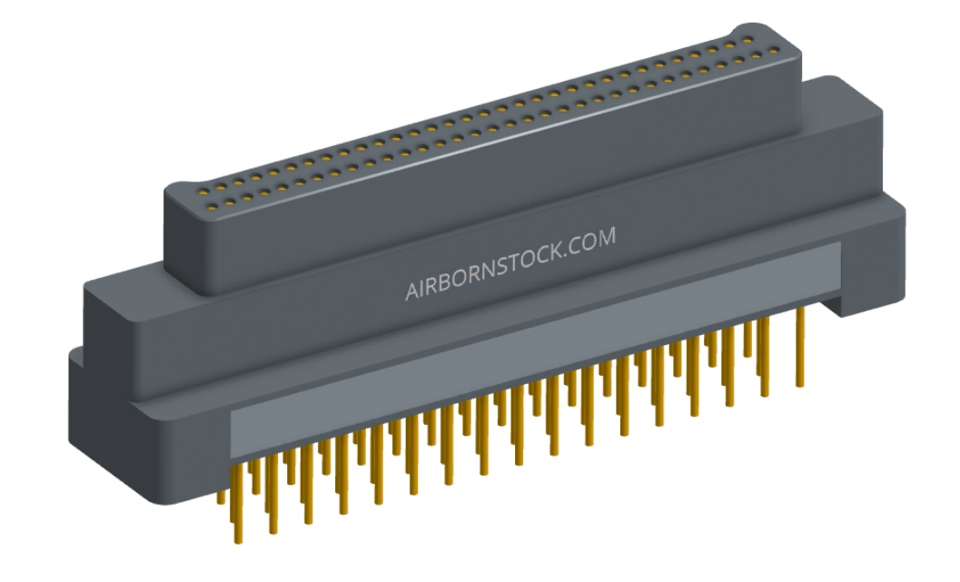 NK-2G2-065-135-0000 - Nano-miniature D-shaped vertical plated through hole (PTH) board mount connector, 2 rows with 65 contacts, and no hardware. (Plug)