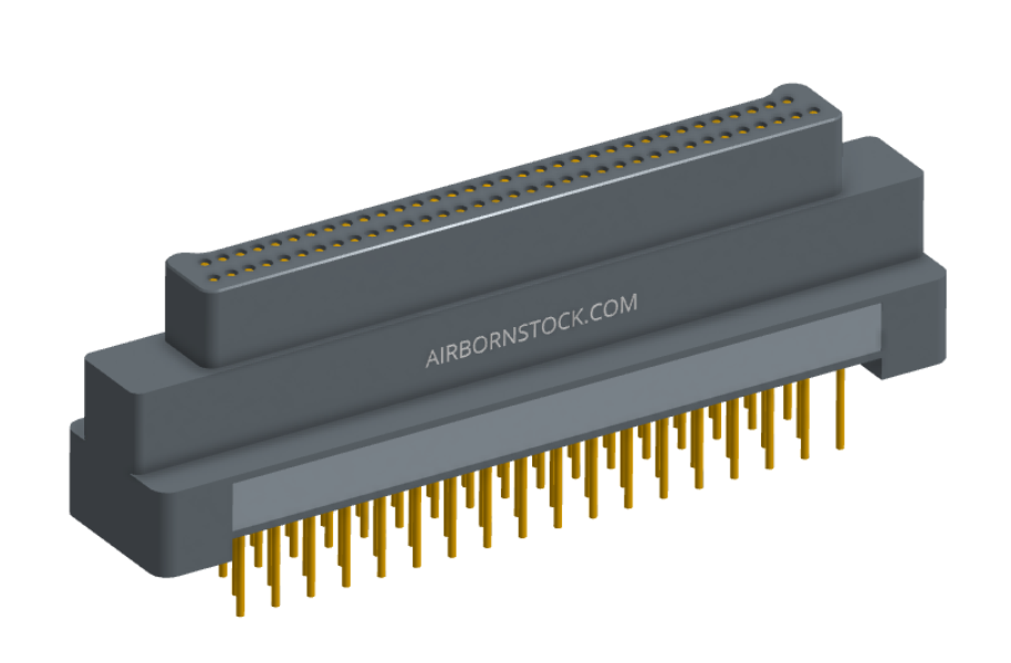 NK-2G2-069-155-0000 - Nano-miniature D-shaped vertical plated through hole (PTH) board mount connector, 2 rows with 69 contacts, and no hardware. (Plug)
