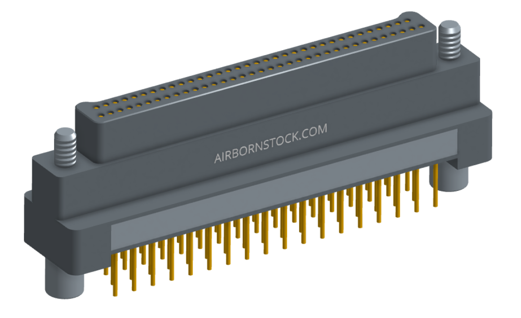 NK-2G2-069-155-JC00 - Nano-miniature D-shaped vertical plated through hole (PTH) board mount connector, 2 rows with 69 contacts, and no hardware. (Plug)