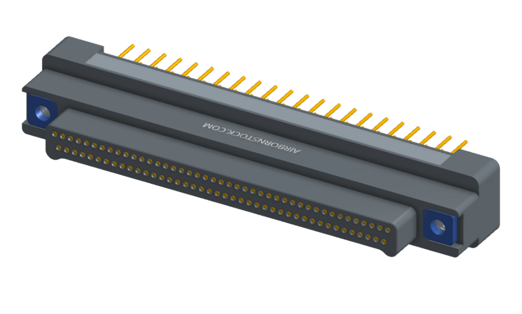 NK-2G2-085-135-TH00 - Nano-miniature D-shaped vertical plated through hole (PTH) board mount connector, 2 rows with 85 contacts, and no hardware. (Plug)