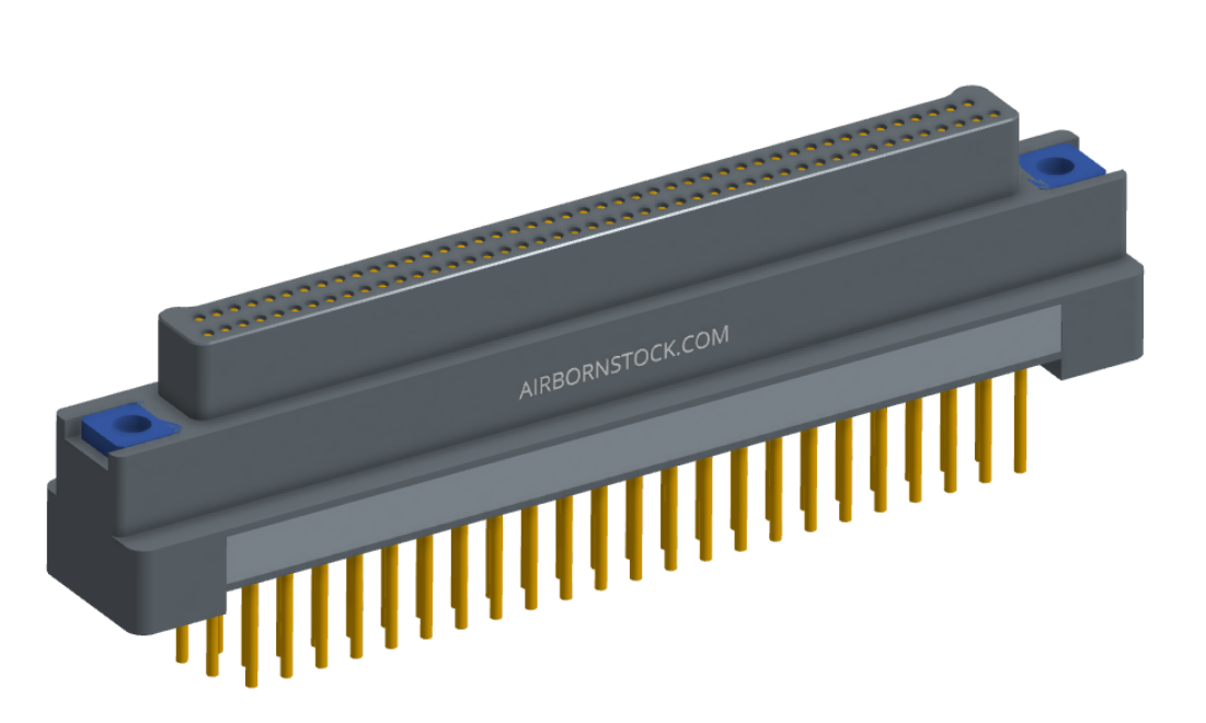 NK-2G2-091-138-TH00 - Nano-miniature D-shaped vertical plated through hole (PTH) board mount connector, 2 rows with 91 contacts, and no hardware. (Plug)