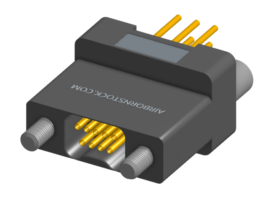 NK-2H2-009-238-JC00 - Nano-miniature D-shaped vertical plated through hole (PTH) board mount connector, 2 rows with 9 contacts, and no hardware. (Receptacle)