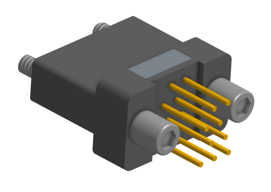 NK-2H2-009-238-JC00 - Nano-miniature D-shaped vertical plated through hole (PTH) board mount connector, 2 rows with 9 contacts, and no hardware. (Receptacle)