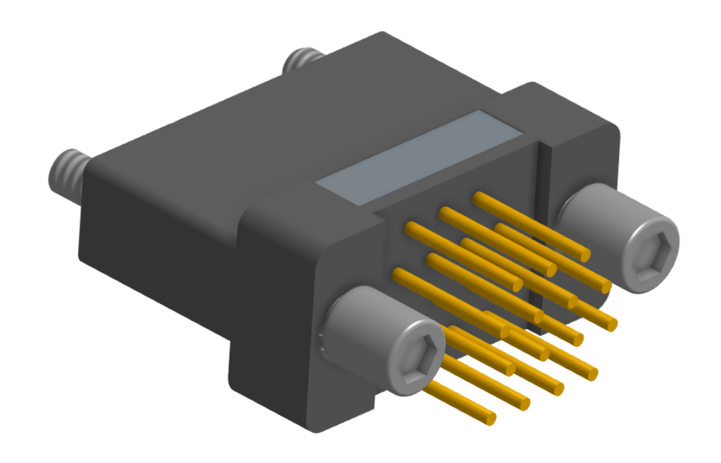 NK-2H2-015-238-JC00 - Nano-miniature D-shaped vertical plated through hole (PTH) board mount connector, 2 rows with 15 contacts, and no hardware. (Receptacle)