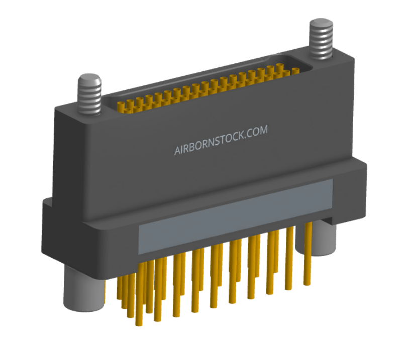 NK-2H2-037-255-JC00 - Nano-miniature D-shaped vertical plated through hole (PTH) board mount connector, 2 rows with 37 contacts, and no hardware. (Receptacle)