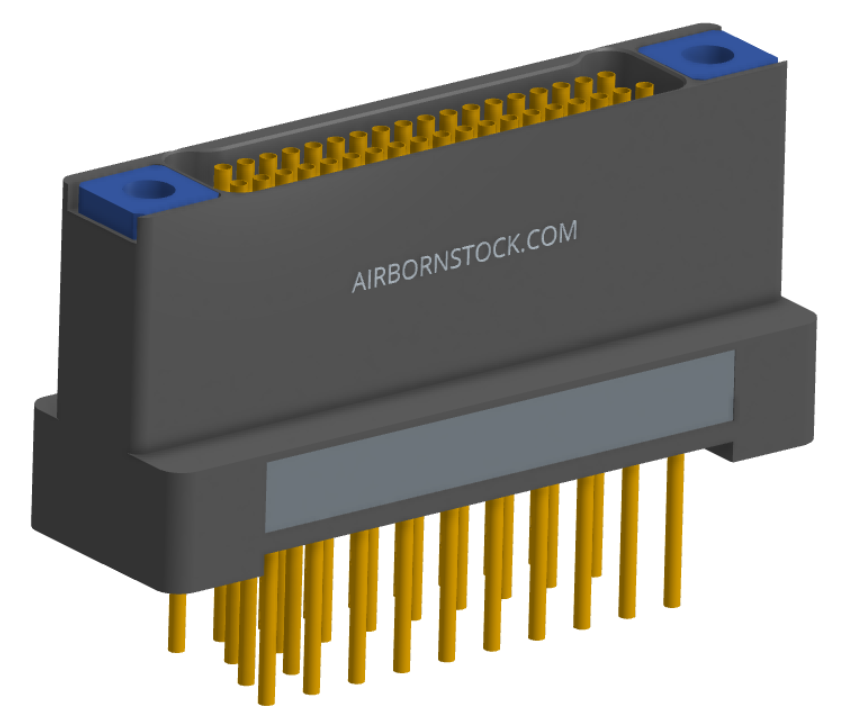 NK-2H2-037-238-TH00 - Nano-miniature D-shaped vertical plated through hole (PTH) board mount connector with mounting holes, 2 rows with 37 contacts, and threaded holes for attachment hardware. (Receptacle)