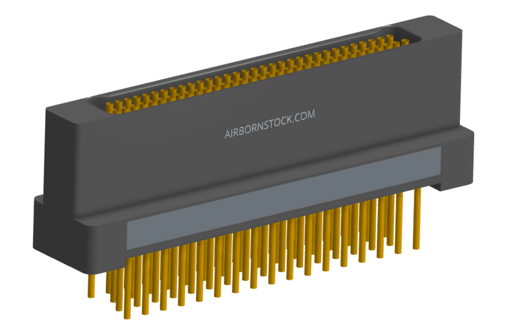 NK-2H2-065-238-0000 - Nano-miniature D-shaped vertical plated through hole (PTH) board mount connector with mounting holes, 2 rows with 65 contacts, and no hardware. (Receptacle)
