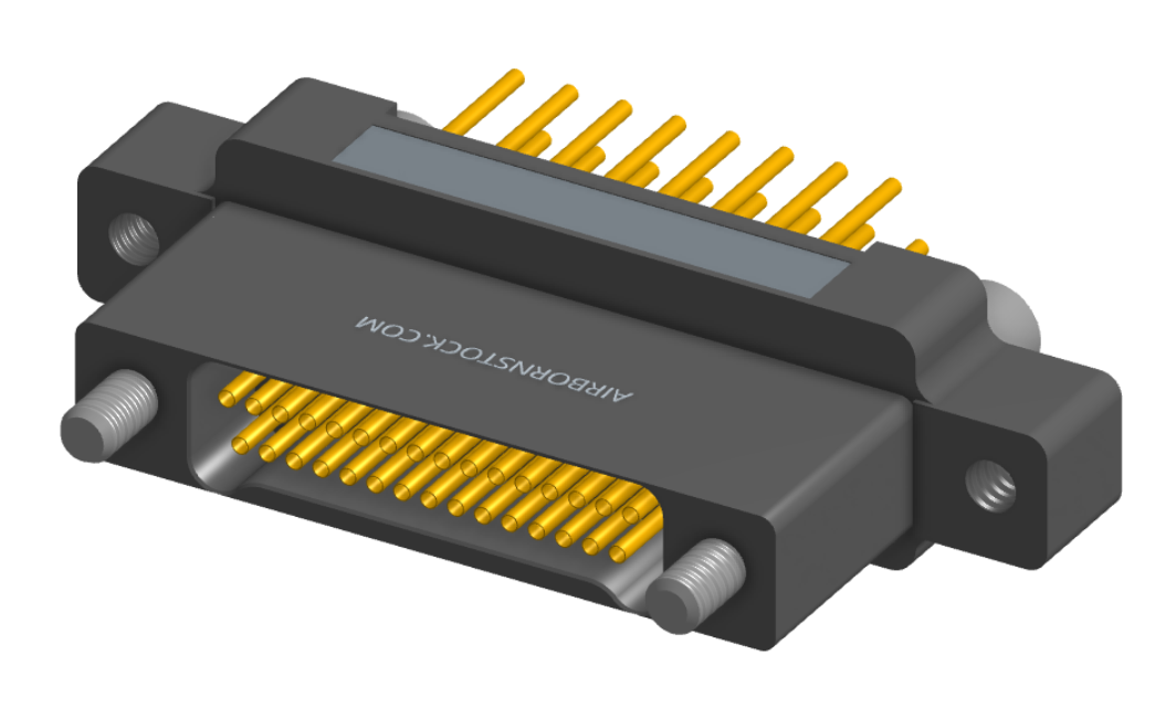 NK-2N5-031-235-JC00 - Nano-miniature D-shaped vertical plated through hole (PTH) board mount connector with mounting ears, 2 rows with 31 contacts, and no hardware. (Receptacle)