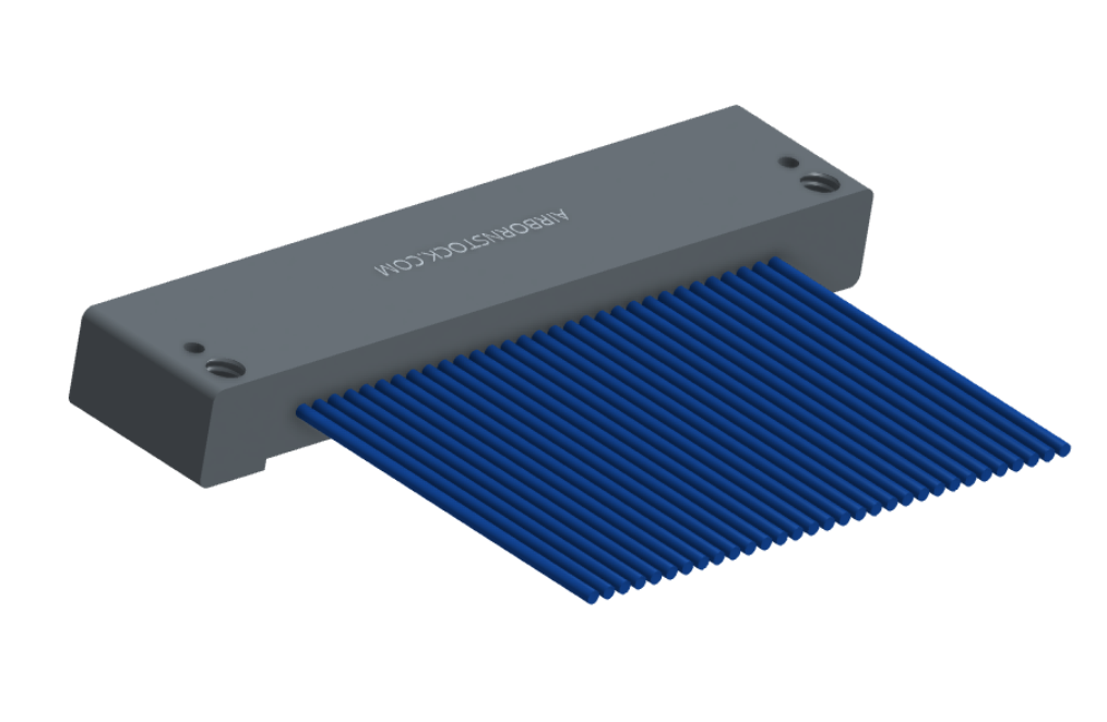 NM-142-031-261-00AA - Nano-miniature D-shaped I/O connector with mounting holes, 31 contacts, and no hardware.