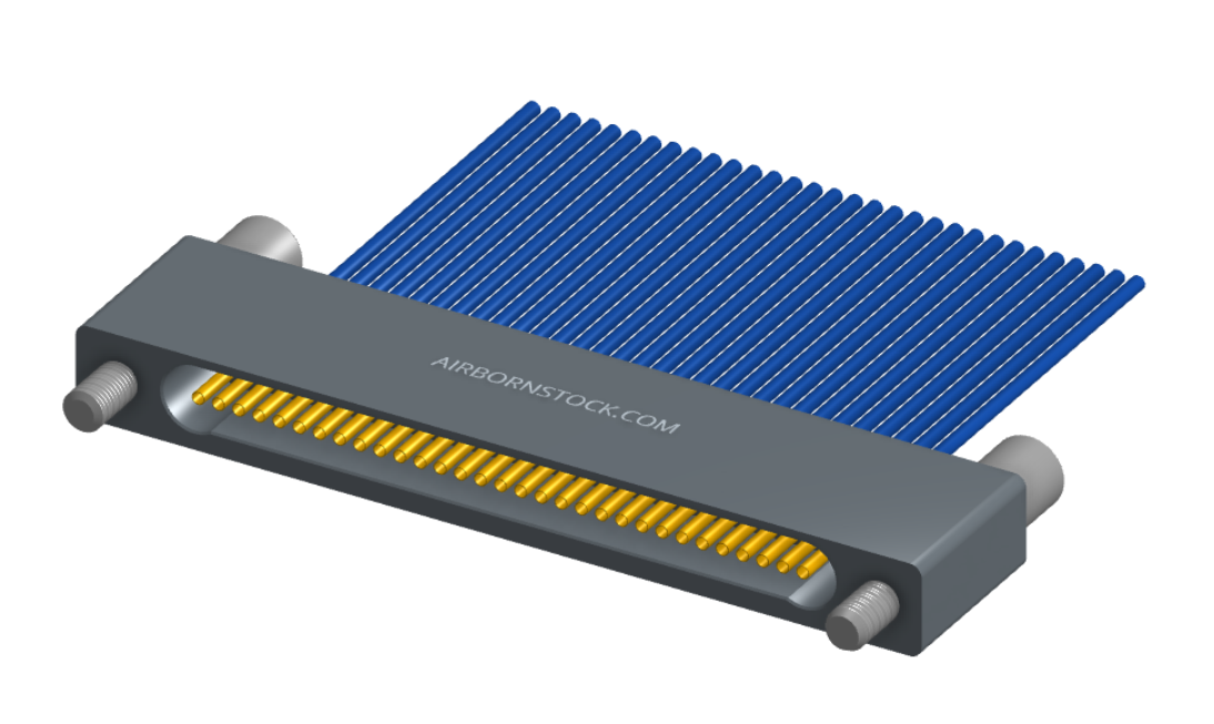 NM-122-031-261-JCAA - Nano-miniature D-shaped I/O connector with 31 contacts and captivated turning jackscrew hardware.