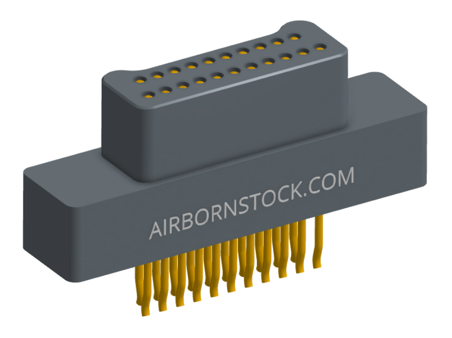 NM-212-021-128-0000 - Nano-miniature D-shaped straddle mount flex circuit board mount connector, 2 rows with 21 contacts, and no hardware. (Plug)