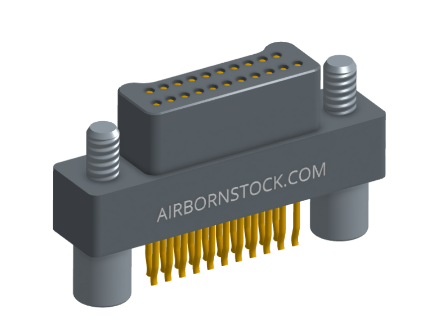 NM-212-021-125-JC00 - Nano-miniature D-shaped straddle mount flex circuit board mount connector, 2 rows with 21 contacts, and no hardware. (Plug)