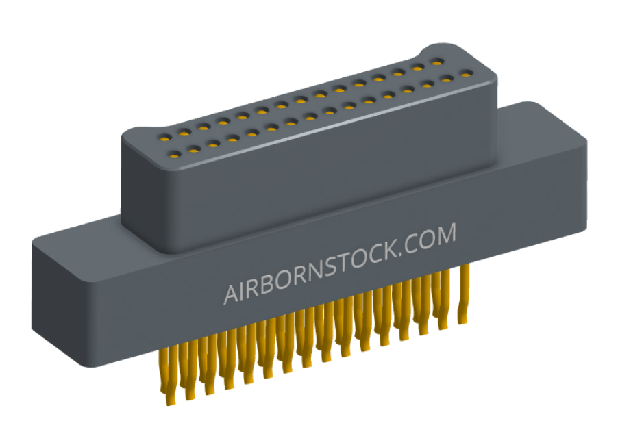 NM-212-031-125-0000 - Nano-miniature D-shaped straddle mount flex circuit board mount connector, 2 rows with 31 contacts, and no hardware. (Plug)