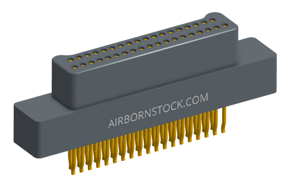 NM-212-037-128-0000 - Nano-miniature D-shaped straddle mount flex circuit board mount connector, 2 rows with 37 contacts, and no hardware. (Plug)