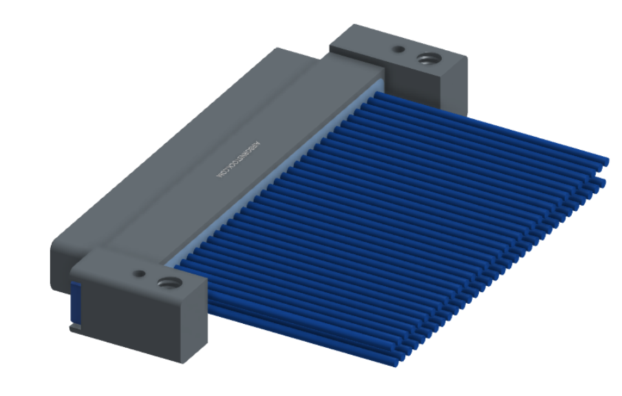 NM-232-065-161-THAA - Nano-miniature D-shaped I/O connector with mounting holes, 2 rows with 65 contacts, and threaded holes for attachment hardware. (Plug)