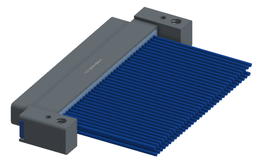 NM-232-069-161-THAA - Nano-miniature D-shaped I/O connector with mounting holes, 2 rows with 69 contacts, and threaded holes for attachment hardware. (Plug)