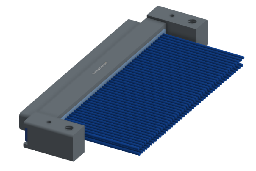 NM-232-091-161-THAA - Nano-miniature D-shaped I/O connector with mounting holes, 2 rows with 91 contacts, and threaded holes for attachment hardware. (Plug)