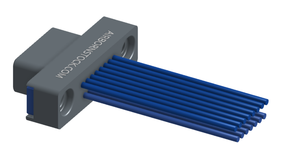 NM-212-015-161-THAA - Nano-miniature D-shaped I/O connector, 2 rows of 15 contacts, and threaded holes for attachment hardware. (Plug)
