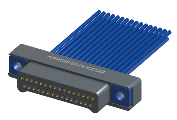 NM-212-031-161-THAA - Nano-miniature D-shaped I/O connector, 2 rows of 31 contacts, and threaded holes for attachment hardware. (Plug)