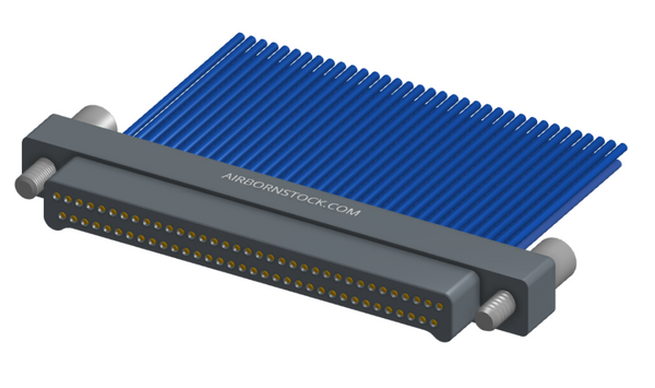NM-212-069-161-JCAA - Nano-miniature D-shaped I/O connector, 2 rows of 69 contacts, and turning jackscrew attachment hardware. (Plug)