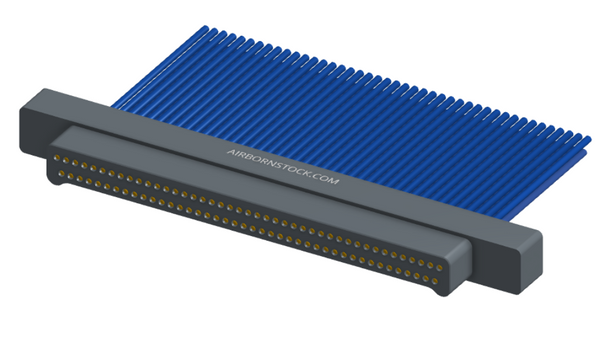 NM-212-085-161-00AA - Nano-miniature D-shaped I/O connector, 2 rows of 85 contacts, and no hardware. (Plug)