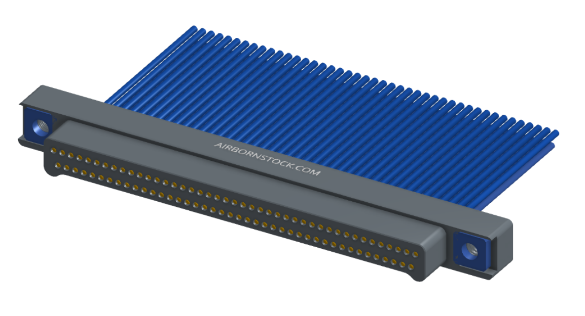 NM-212-085-161-THAA - Nano-miniature D-shaped I/O connector, 2 rows of 85 contacts, and threaded holes for attachment hardware. (Plug)