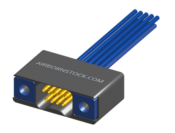 NM-225-009-261-THAA - Nano-miniature D-shaped I/O connector, 2 rows of 9 contacts, and threaded holes for attachment hardware. (Receptacle)