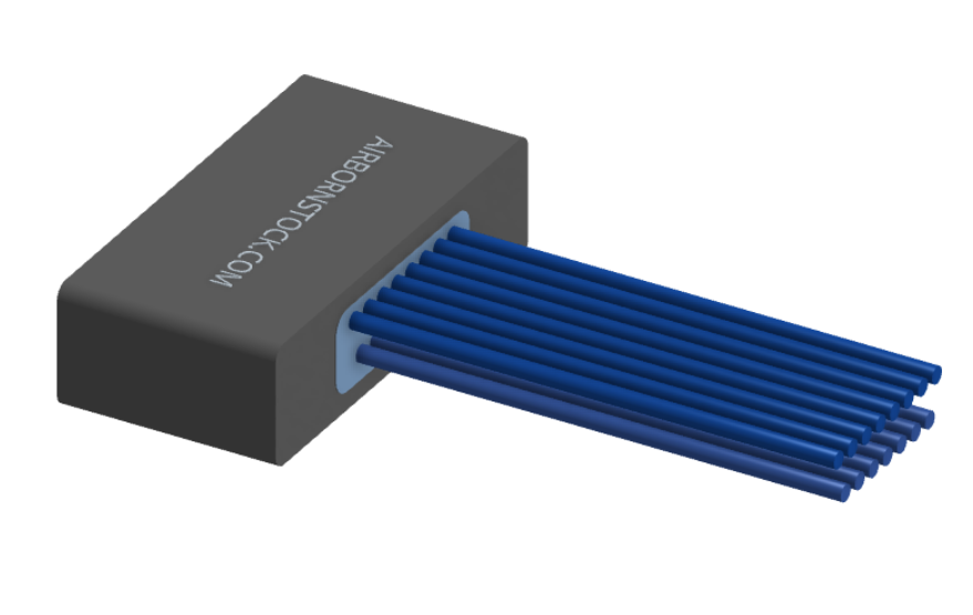 NM-225-015-261-00AA - Nano-miniature D-shaped I/O connector, 2 rows of 15 contacts, and no hardware. (Receptacle)