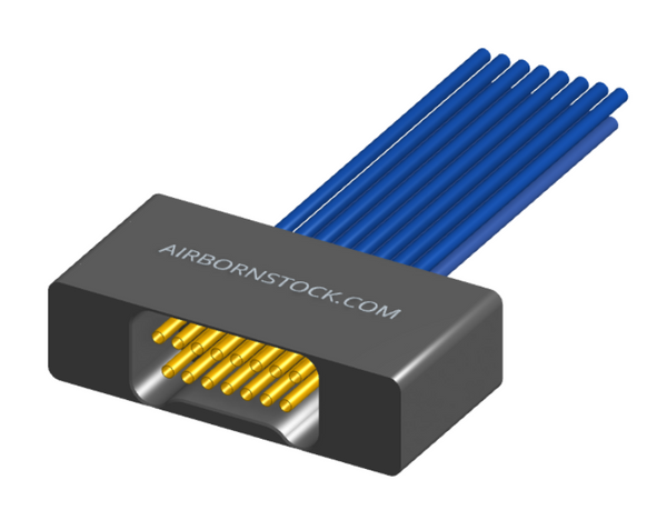 NM-225-015-261-00AA - Nano-miniature D-shaped I/O connector, 2 rows of 15 contacts, and no hardware. (Receptacle)