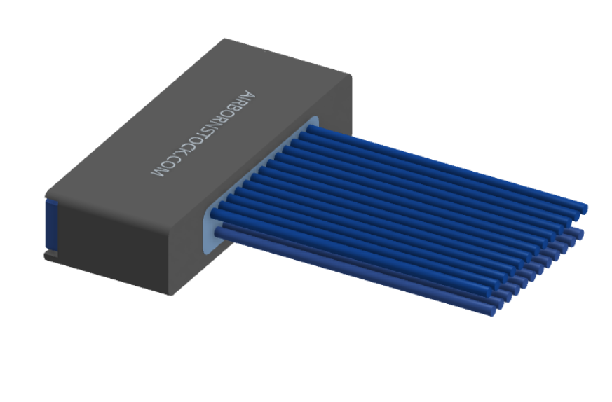 NM-224-025-261-THAA - Nano-miniature D-shaped I/O connector, 2 rows of 25 contacts, and threaded holes for attachment hardware. (Receptacle)