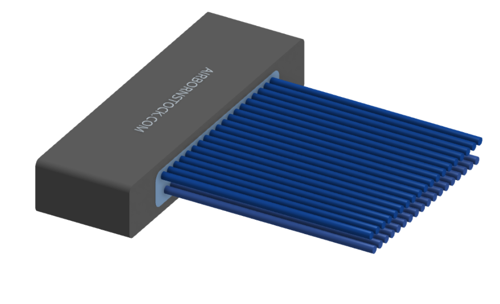 NM-223-037-261-00AA - Nano-miniature D-shaped I/O connector, 2 rows of 37 contacts, and no hardware. (Receptacle)
