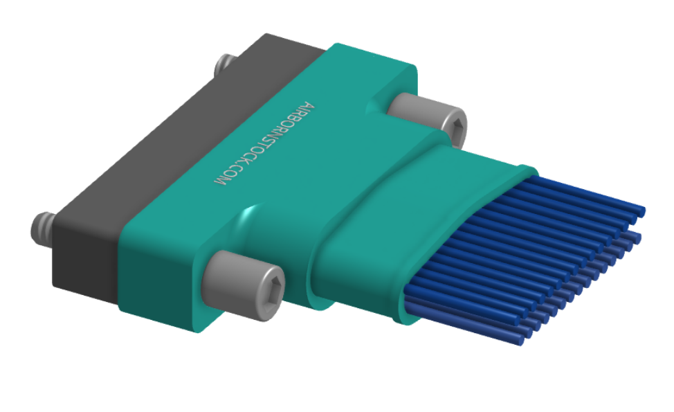 NM-262-031-261-JCAA - Nano-miniature D-shaped I/O connector, 2 rows of 31 contacts, and turning jackscrew attachment hardware.