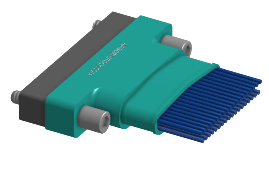 NM-262-037-261-JCAA - Nano-miniature D-shaped I/O connector, 2 rows of 37 contacts, and turning jackscrew attachment hardware.